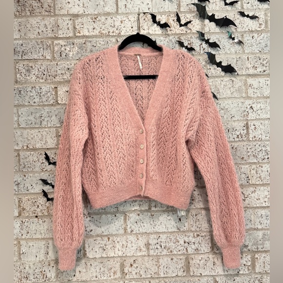 Free People Amelia Alpaca Cardigan NWOT - Picture 3 of 14